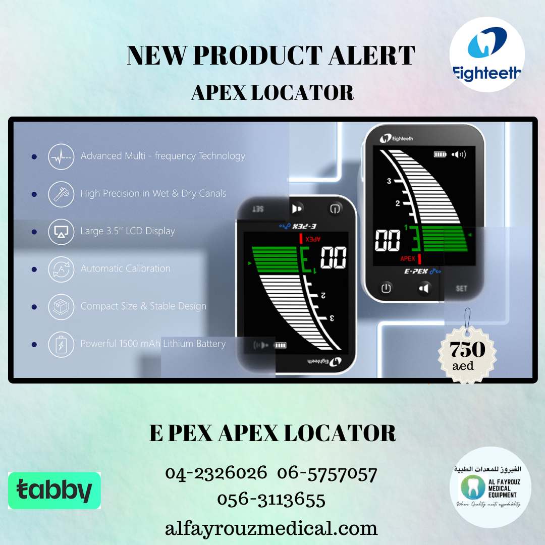 EIGHTEETH EPEX APEX LOCATOR AL FAYROUZ MEDICAL EQUIPMENTS TRADING